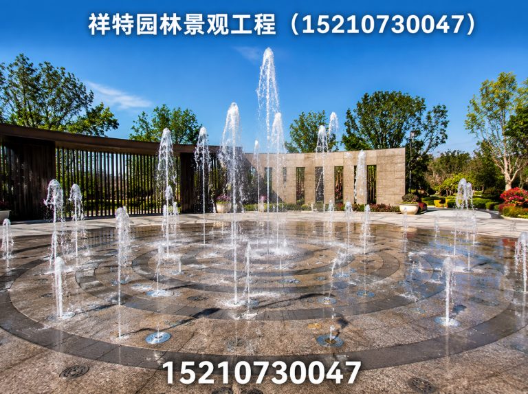 雄县旱地喷泉展示图